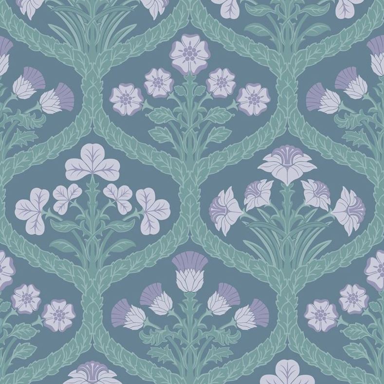 Find 116/3011 Cs Floral Kingdom Lilac Teal By Cole and Son Wallpaper