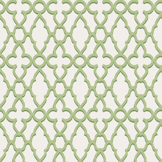 Acquire 116/6022 Cs Treillage Leaf Green Chlk By Cole and Son Wallpaper