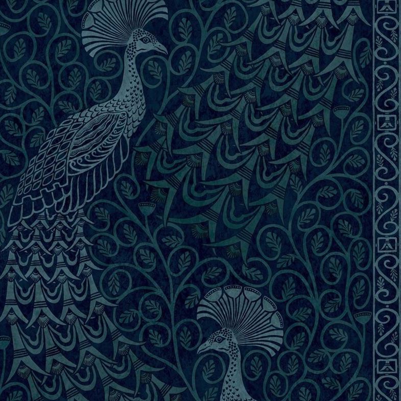 View 116/8028 Cs Pavo Parade M Petrol Ink By Cole and Son Wallpaper