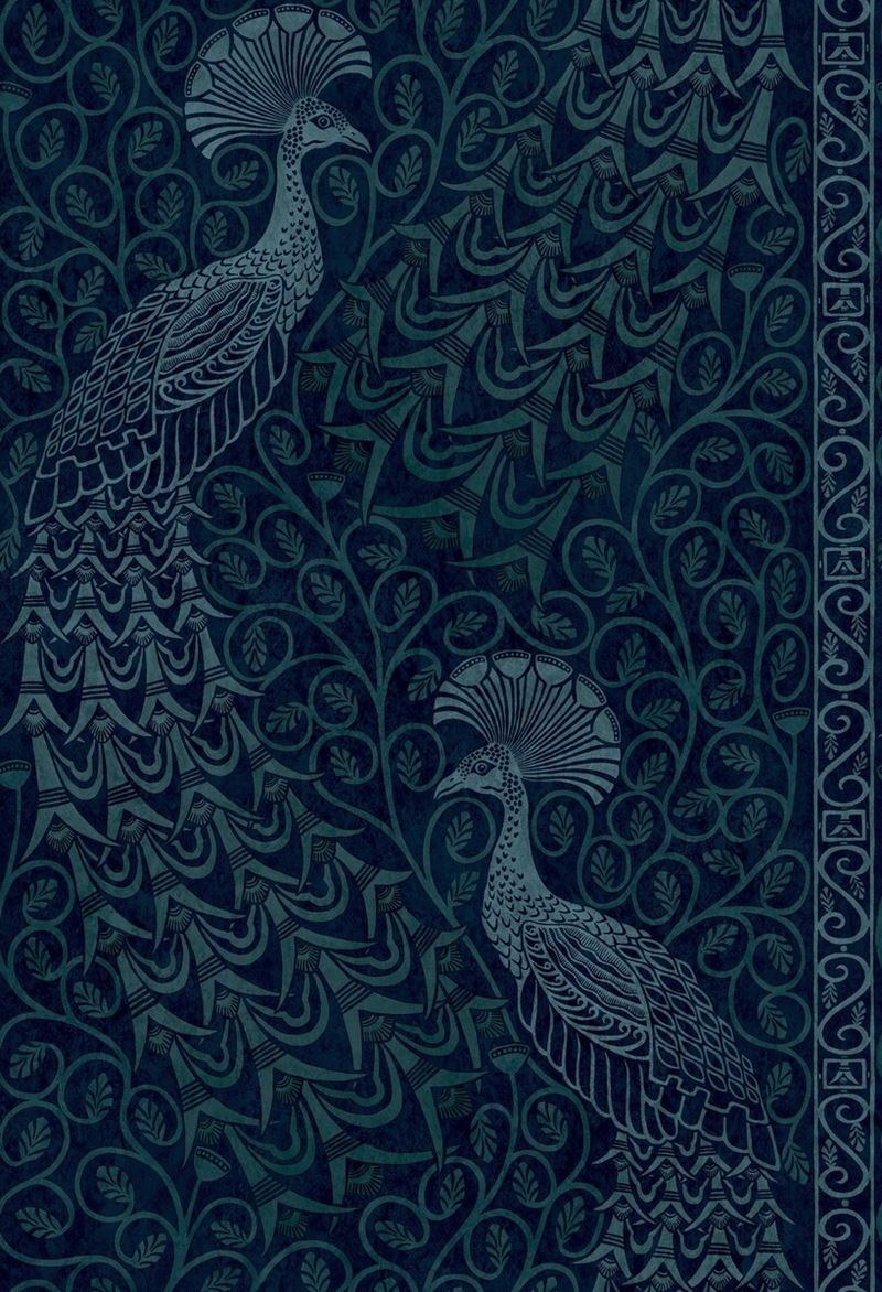 Find 116/8028 Cs Pavo Parade M Petrol Ink By Cole and Son Wallpaper