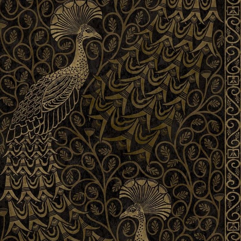 Select 116/8032 Cs Pavo Parade M Gold Soot By Cole and Son Wallpaper