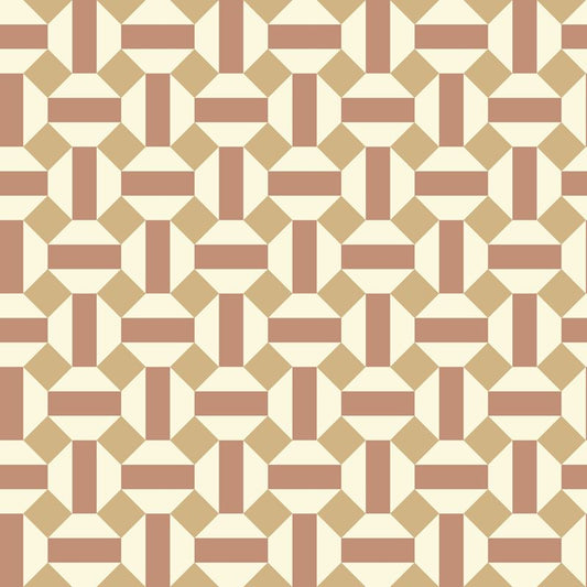 Order 117/12039 Cs Alicatado Terracotta On Parchment By Cole and Son Wallpaper