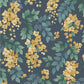 Shop 117/6019 Cs Bougainvillea Ochre Viridian Petrol On Ink By Cole and Son Wallpaper