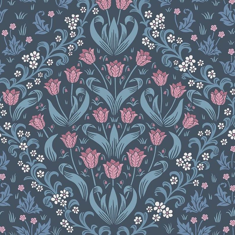 Buy 118/2004 Cs Tudor Garden Fsandcblu Midn By Cole and Son Wallpaper