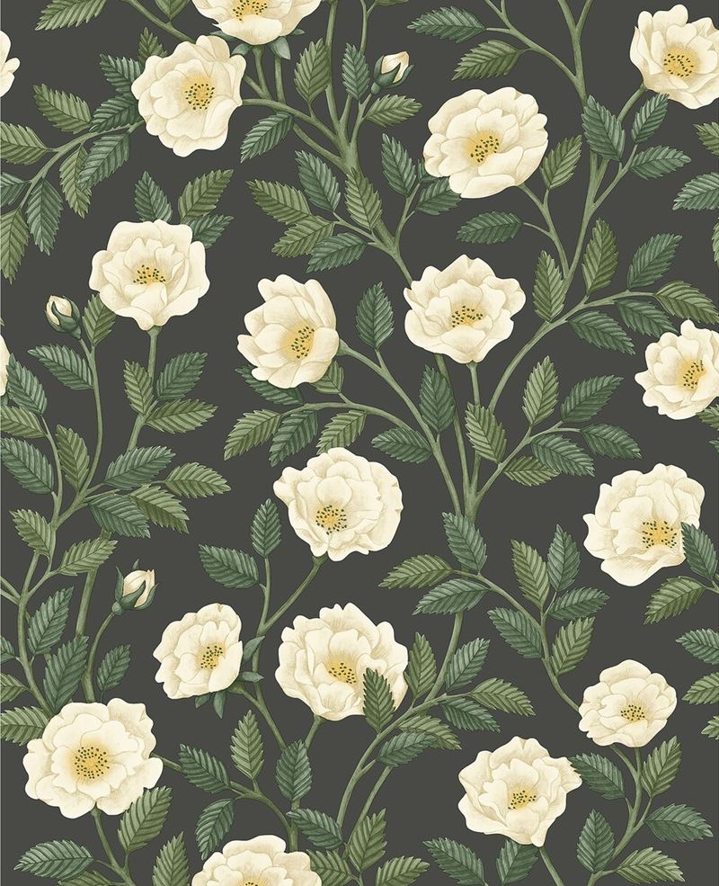 Order 118/7016 Cs Hampton Roses Crmandfgrn Ch By Cole and Son Wallpaper