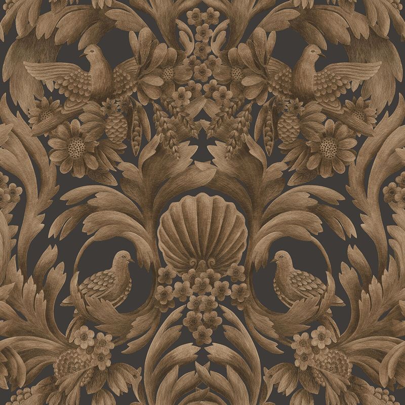 Buy 118/9018 Cs Gibbons Carving Mbrnz Chr By Cole and Son Wallpaper