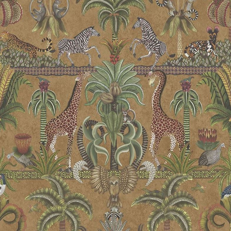 Purchase 119/5025 Cs Afrika Kingdom Olgrn Spgrn Mt Bronz By Cole and Son Wallpaper