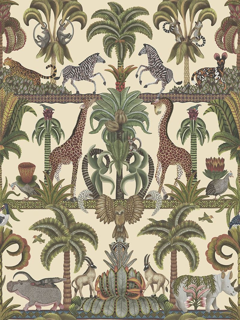 Looking for 119/5026 Cs Afrika Kingdom Olgreen And Spgreen Cream By Cole and Son Wallpaper