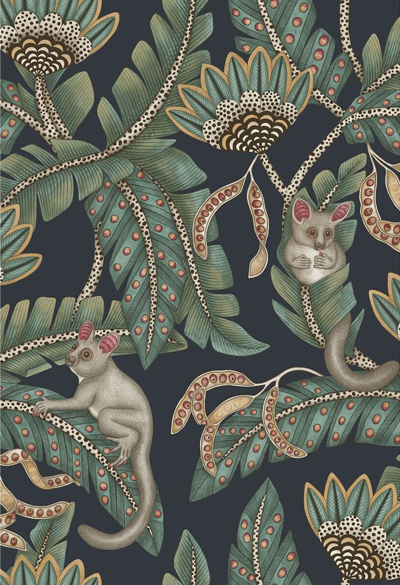 Save on 119/7034 Cs Bush Baby Tealandochre Ink By Cole and Son Wallpaper