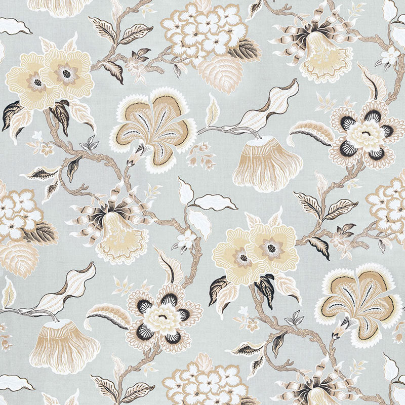 174030 | Hothouse Flowers, Mineral - Schumacher Fabric