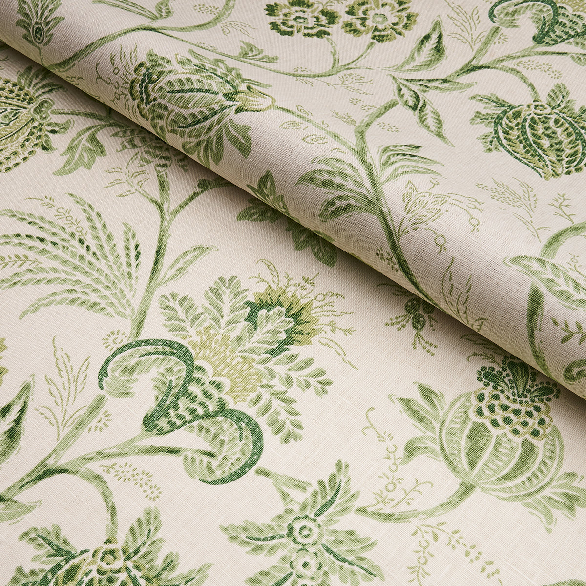 Purchase 176492 Chinoiserie Vine, Leaf Green by Schumacher Fabric 3