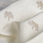 Purchase 180451 Buffalo Embroidered Linen, Ivory by Schumacher Fabric 3