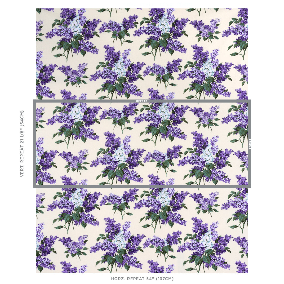 Schumacher Proust's Lilacs Purple Fabric - SCH 180621