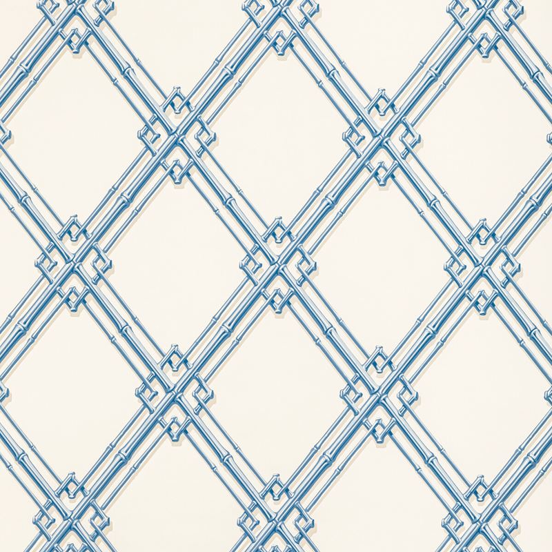 Acquire BR-69411.5 Treillage De Bambou BlueLattice/Scrollwork by Brunschwig & Fils Wallpaper