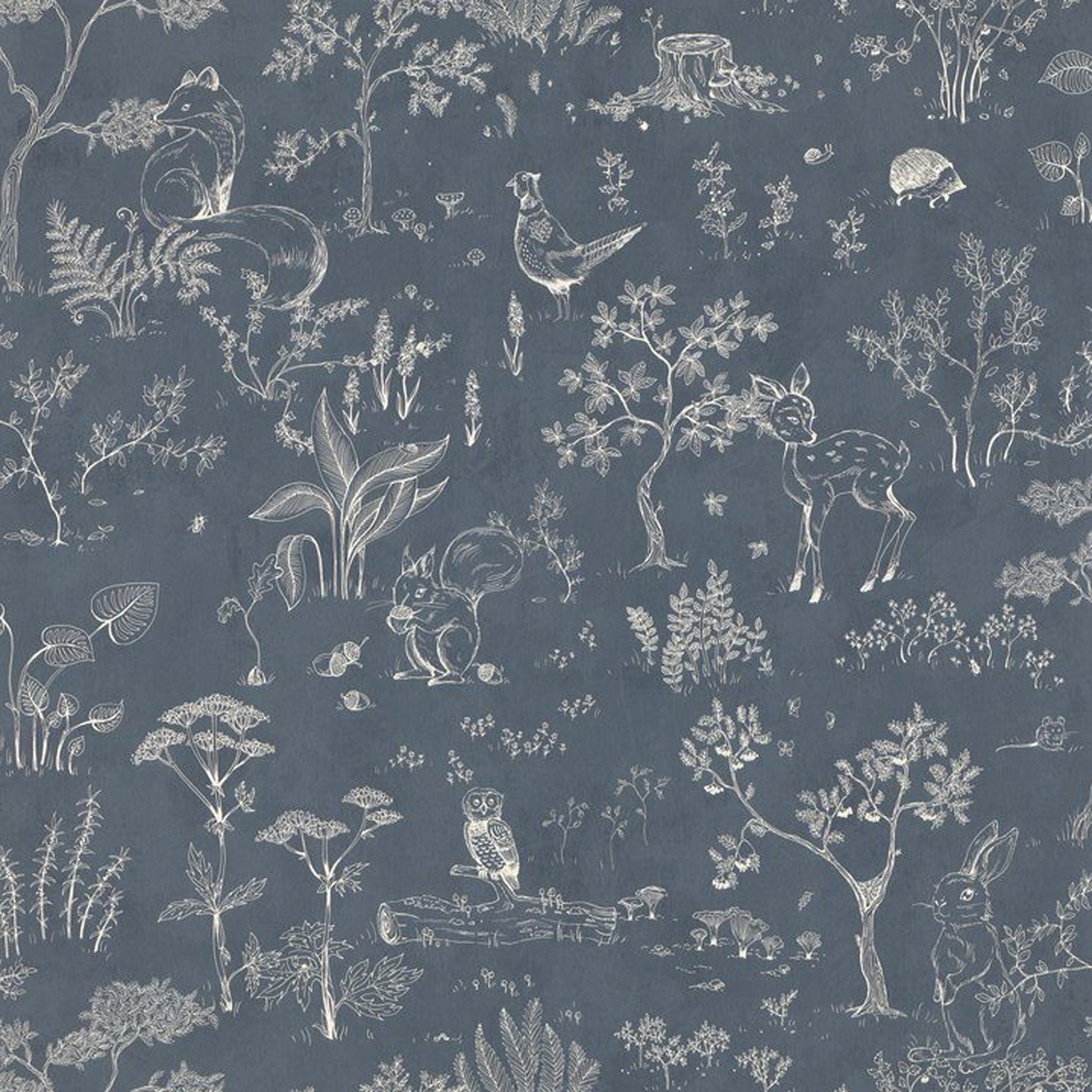 232-76 Hollie dark blue, Familj II by Sandberg Wallpaper