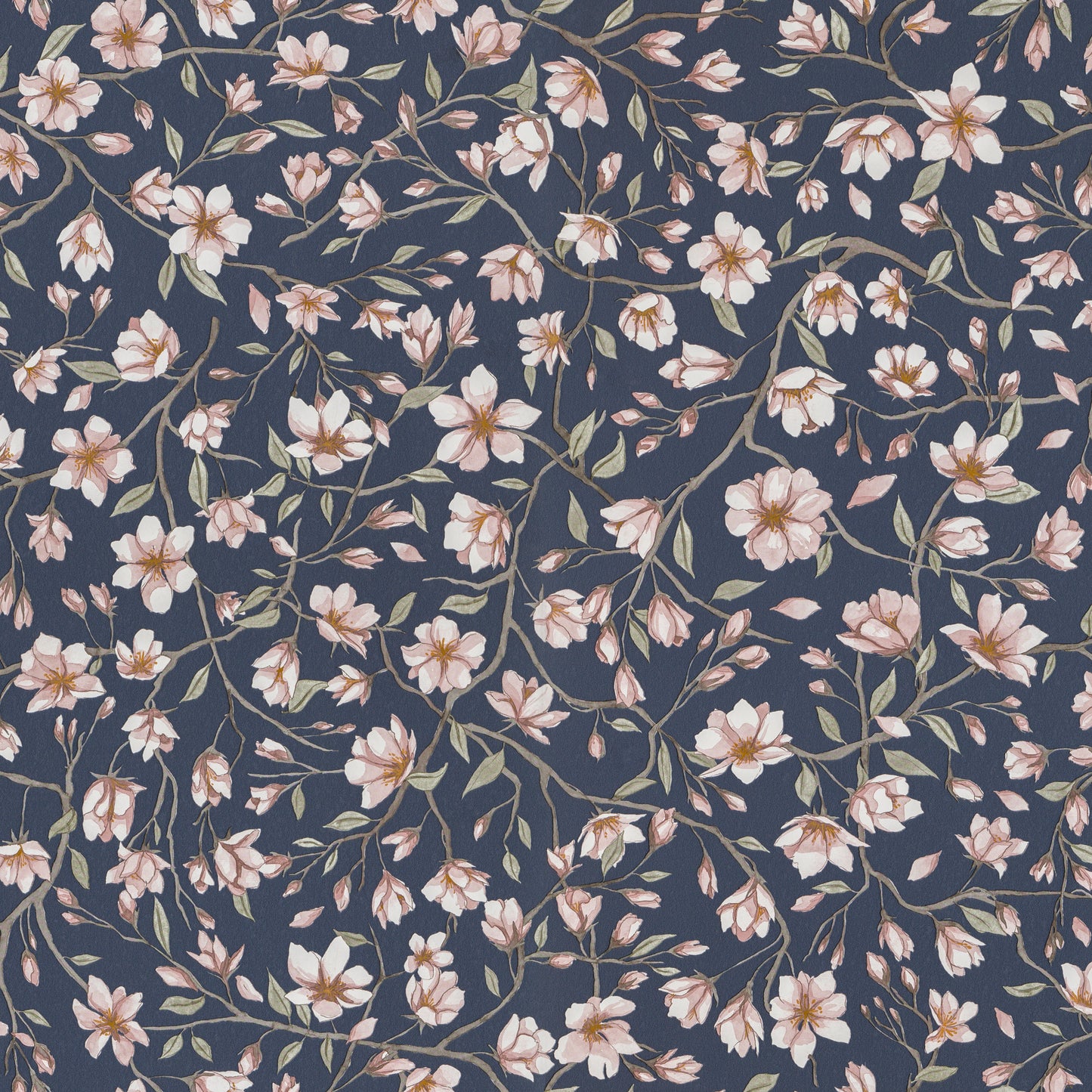 235-86 Sakura dark blue, Nippon by Sandberg Wallpaper