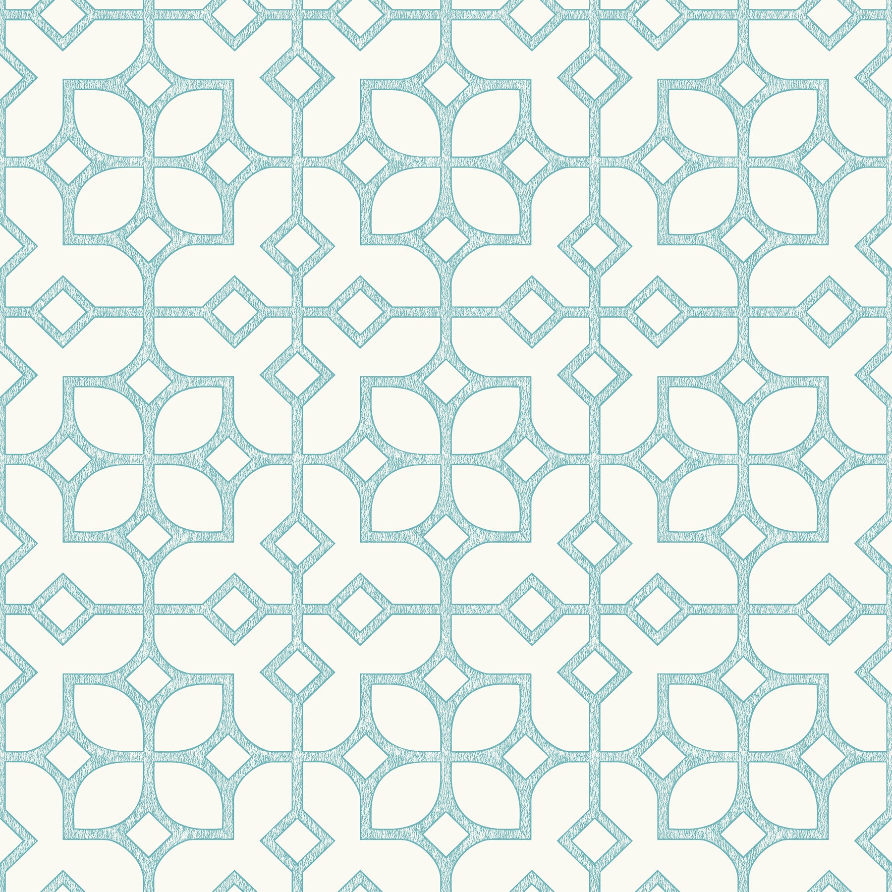 View 2697-78025 Maze Turquoise Tile A-Street Prints Wallpaper