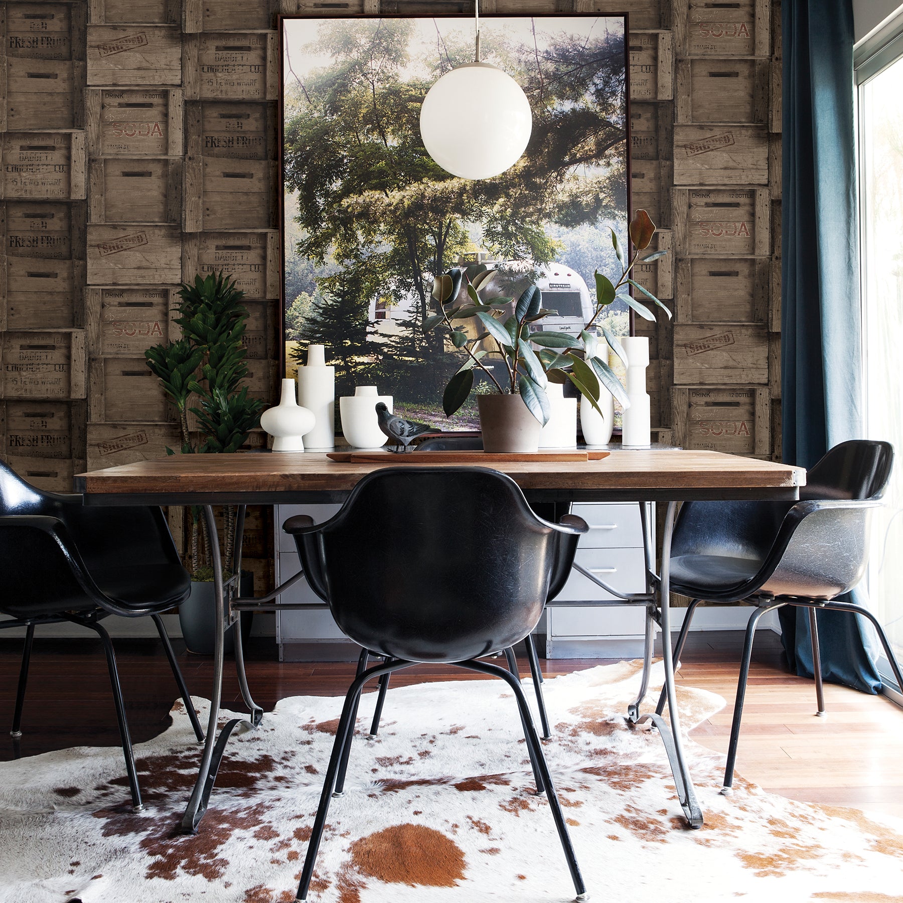 Acquire 2701-22350 Reclaimed Dark Wood Faux Effects A-Street Prints Wallpaper