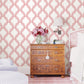 Select 2702-22728 Harmony Coral Ogee by A-Street Prints Wallpaper