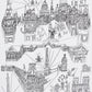 Buy 2705780 Views Of Paris Black and White by Schumacher Wallpaper