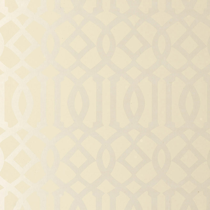 Select 2707211 Imperial Trellis Alabaster by Schumacher Wallpaper