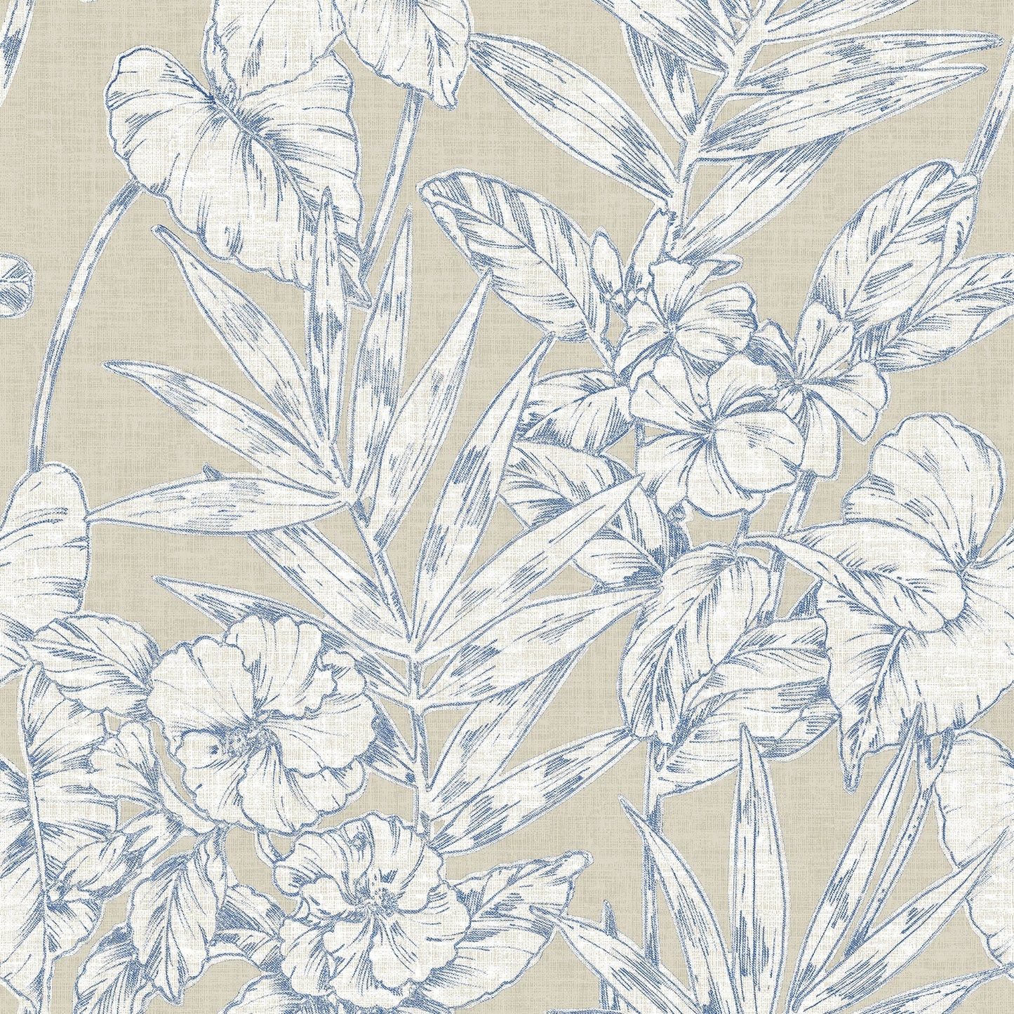 Purchase 2744-24107 Solstice Navy Botanical A-Street Prints Wallpaper