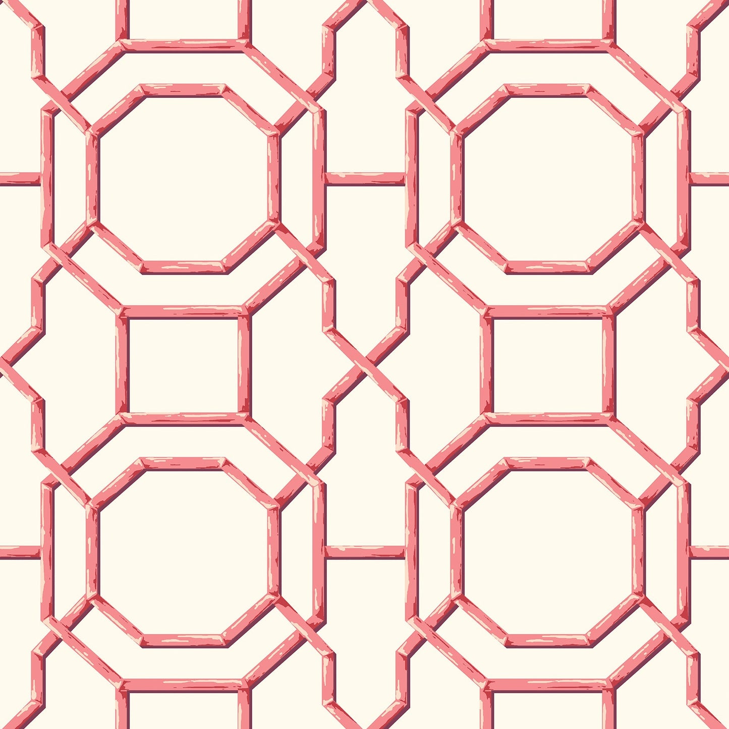 Select 2744-24152 Solstice Coral Geometric A-Street Prints Wallpaper