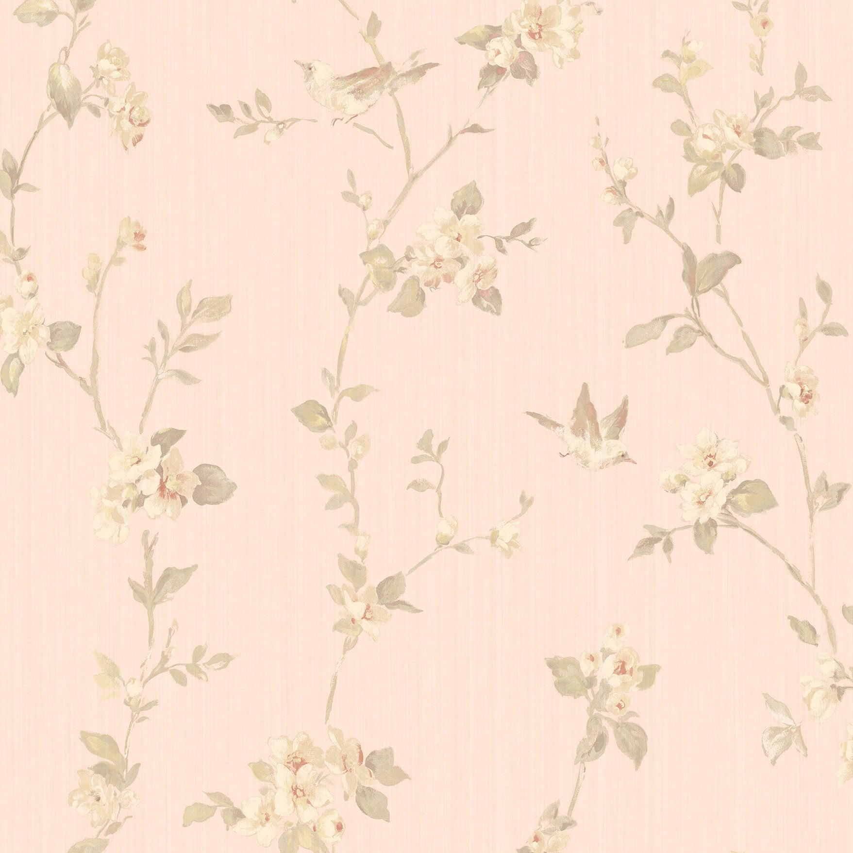 Acquire 2766-002538 KItchen  Bath Essentials Jacqueline Rose Floral Scroll Brewster Wallpaper