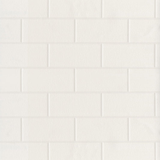 Find 2766-21399 KItchen & Bath Essentials Barclays Paintable Paintable White Tile Brewster Wallpaper