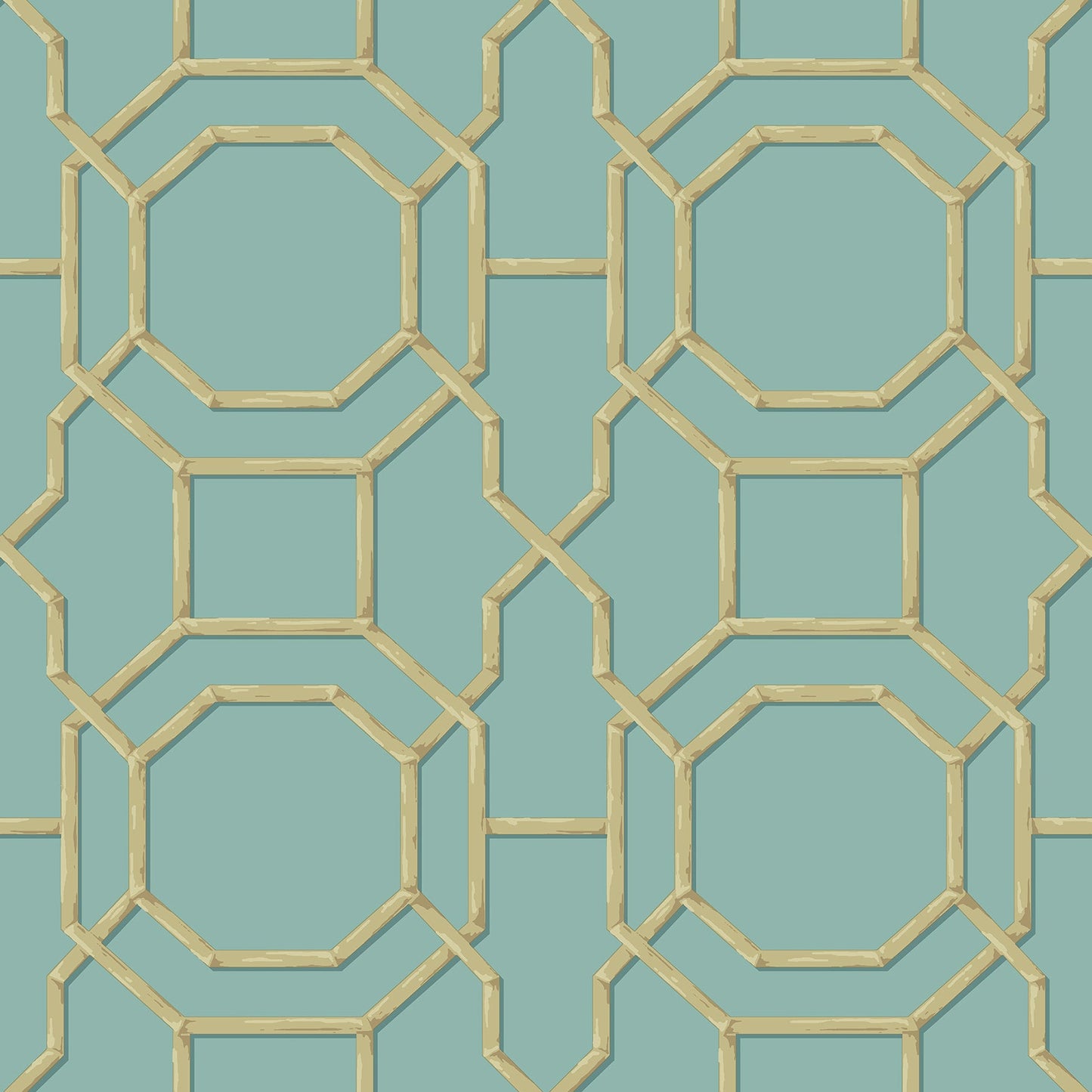 Find 2766-21737 KItchen  Bath Essentials Rumi Turquoise Trellis Brewster Wallpaper
