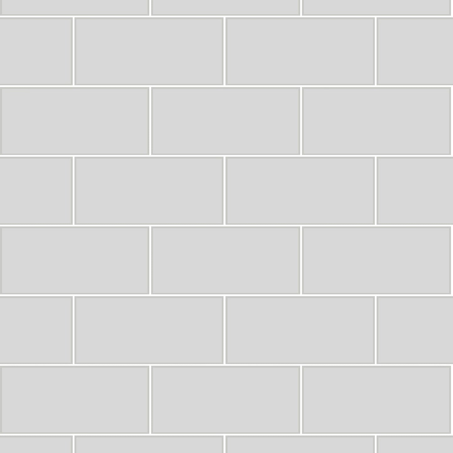 Find 2766-23752 KItchen  Bath Essentials Parkway Light Grey Subway Tile Brewster Wallpaper