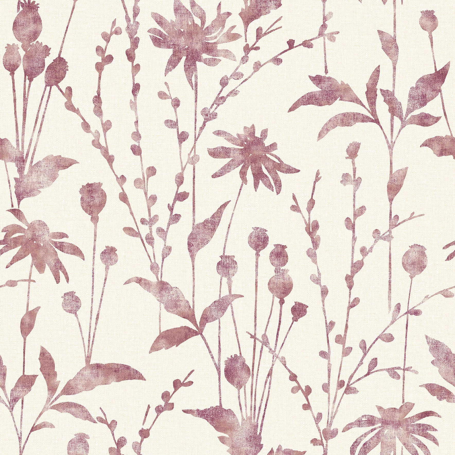 Find 2766-24613 KItchen  Bath Essentials Aerides Magenta Meadow Brewster Wallpaper