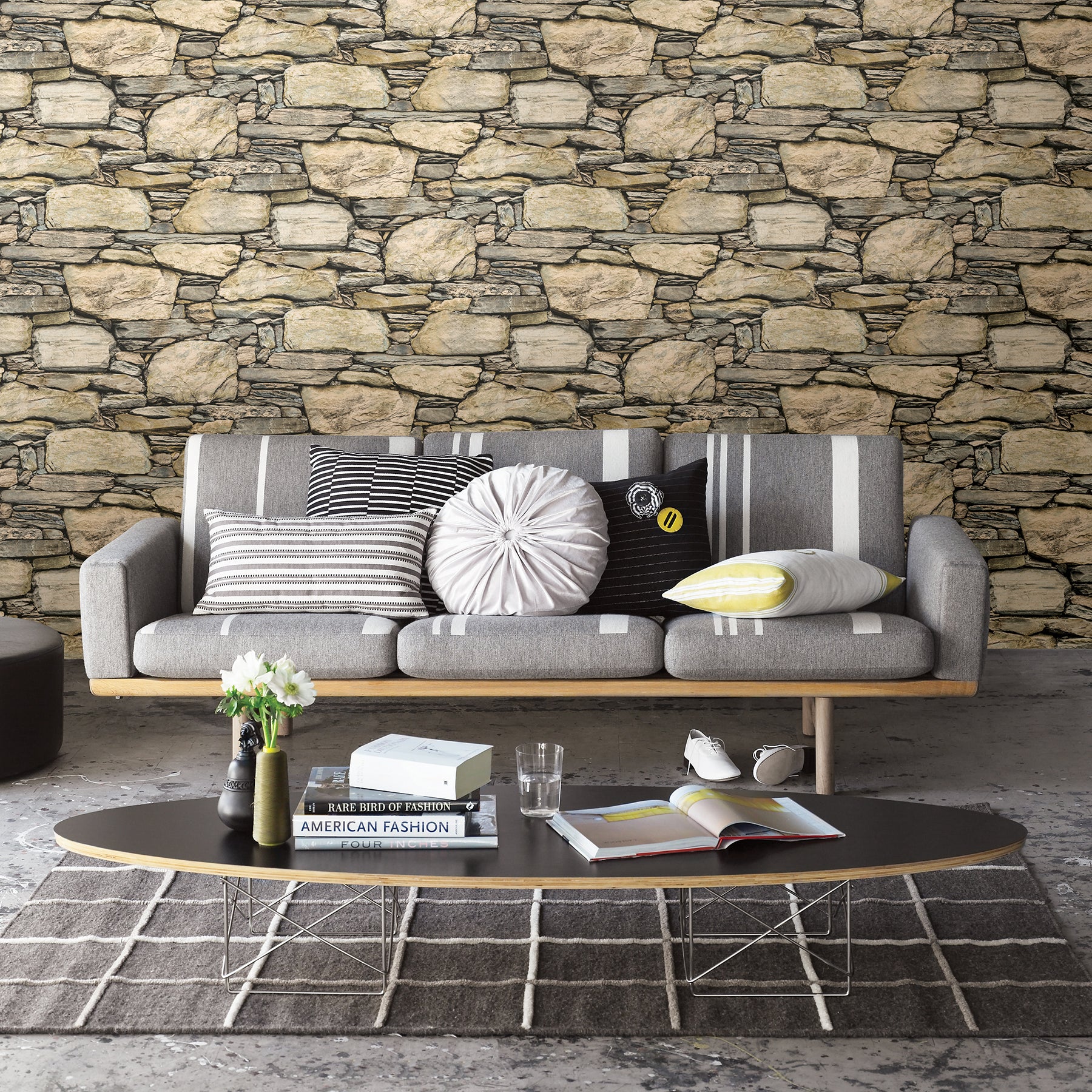 Purchase 2767 22317 Cobble Neutral Stone Wall Techniques Finishes Iii Brewster