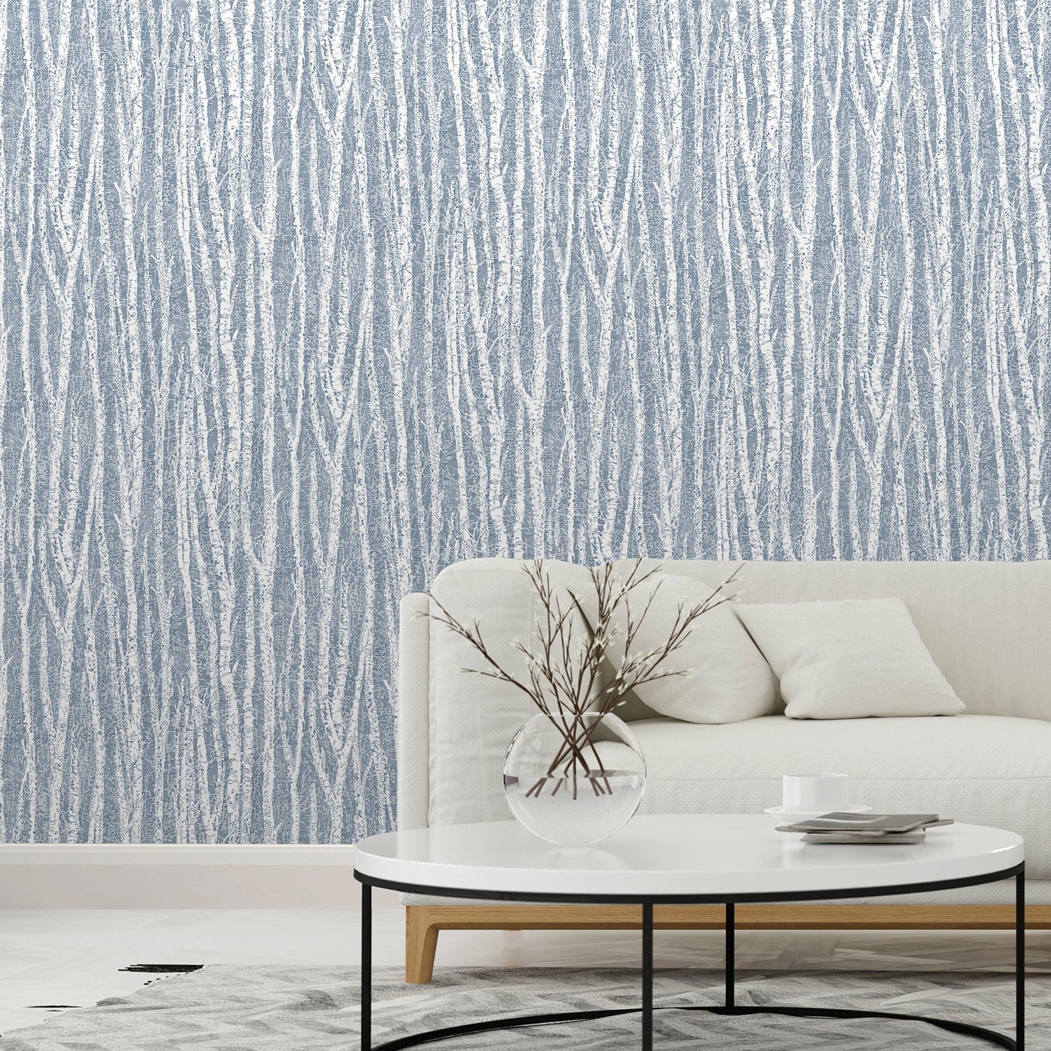 Acquire 2813-24581 kitchen blues trees wallpaper advantage Wallpaper