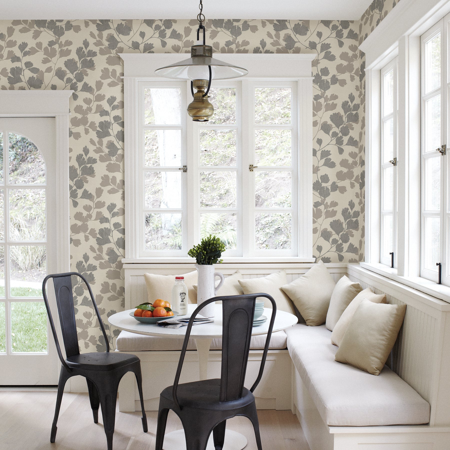 Select 2813-490831 kitchen metallics leaf wallpaper advantage Wallpaper