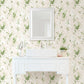 Order 2814-21628 bath neutrals flowers wallpaper advantage Wallpaper