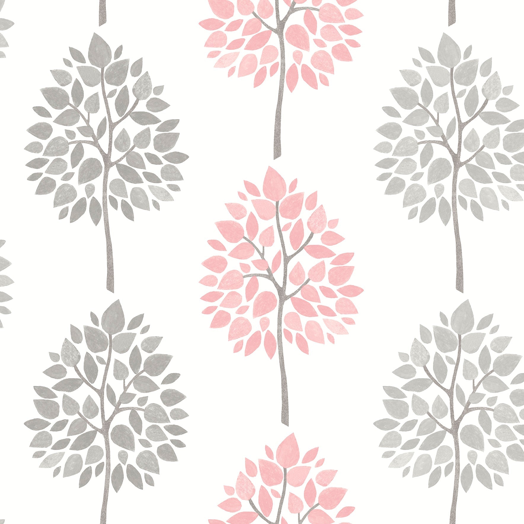 Purchase 2814-24968 Bath Pinks Trees Wallpaper by Advantage
