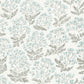 Buy 2861-25714 Equinox Floret Blue Floral Blue A-Street Prints Wallpaper