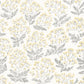 View 2861-25715 Equinox Floret Yellow Floral Yellow A-Street Prints Wallpaper