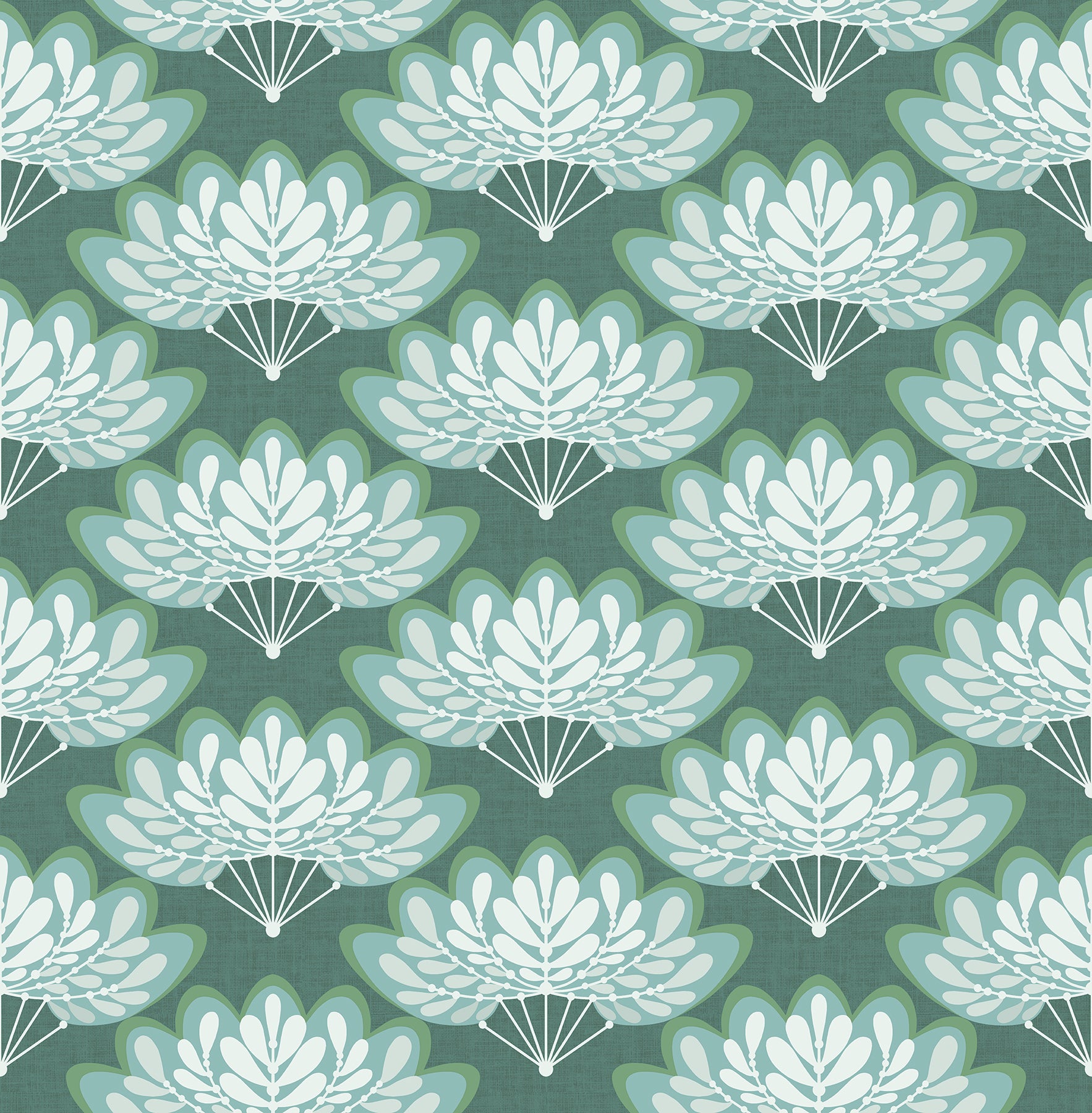 Purchase 2861-25753 Equinox Lotus Grey Floral Fans Grey A-Street Prints Wallpaper