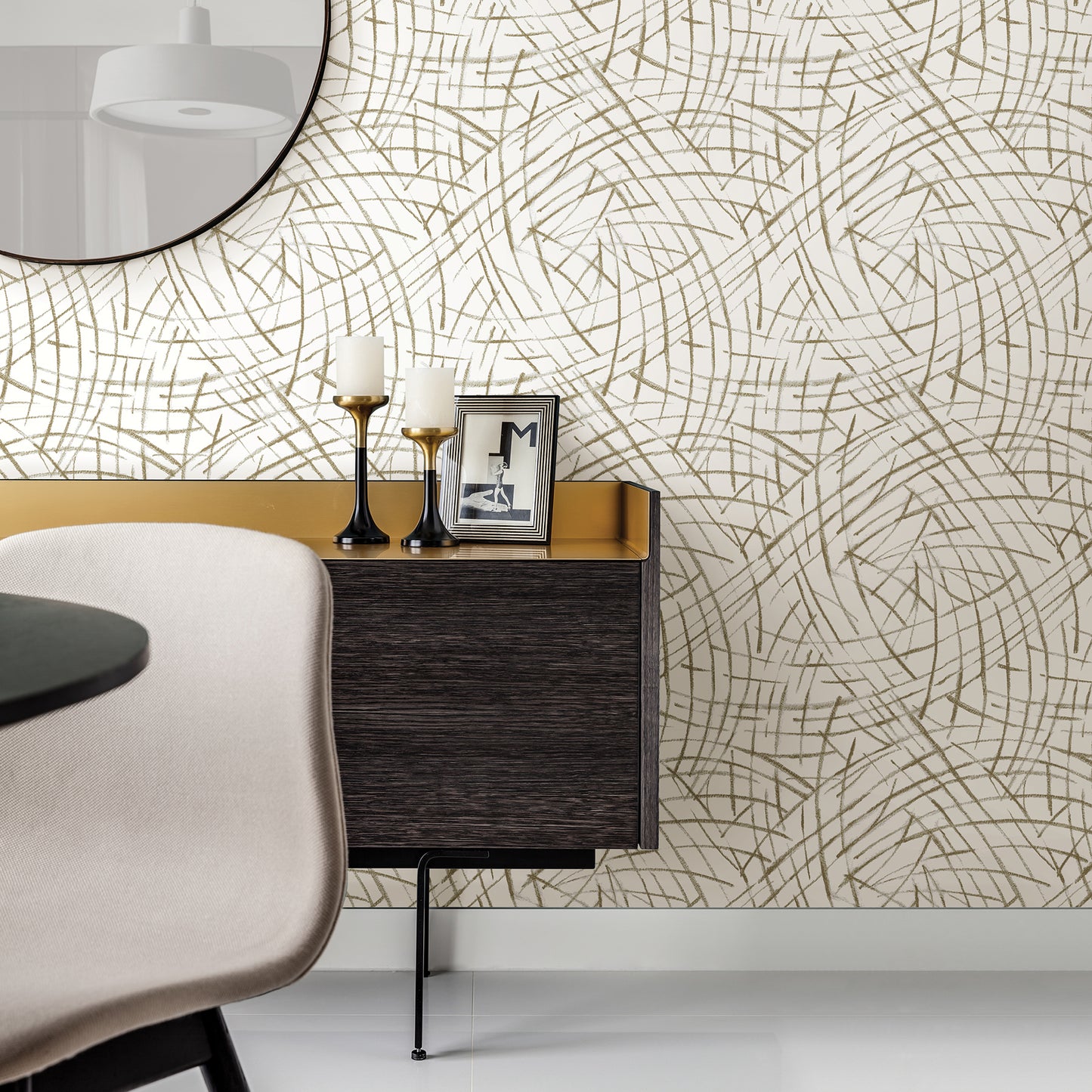 Shop 2902-25505 Theory Willy Nilly Gold Brushstrokes A Street Prints Wallpaper
