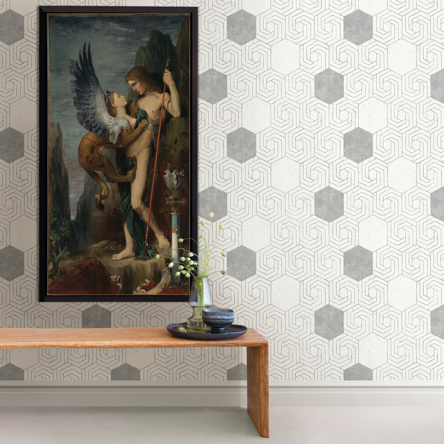 Select 2902-25555 Theory Momentum Off-White Geometric A Street Prints Wallpaper