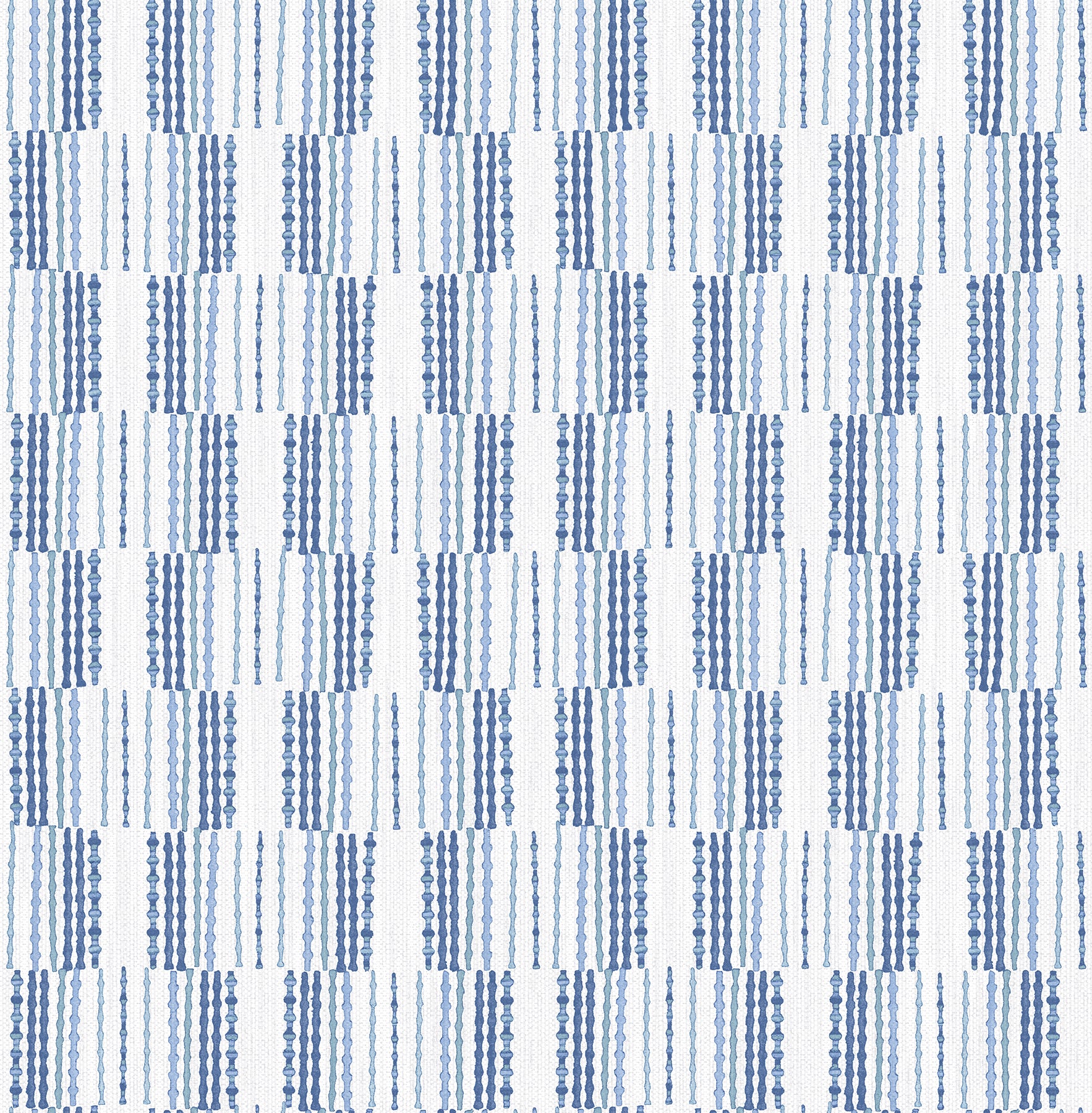 View 2903-25806 Blue Bell Burgen Blue Geometric Linen A Street Prints Wallpaper