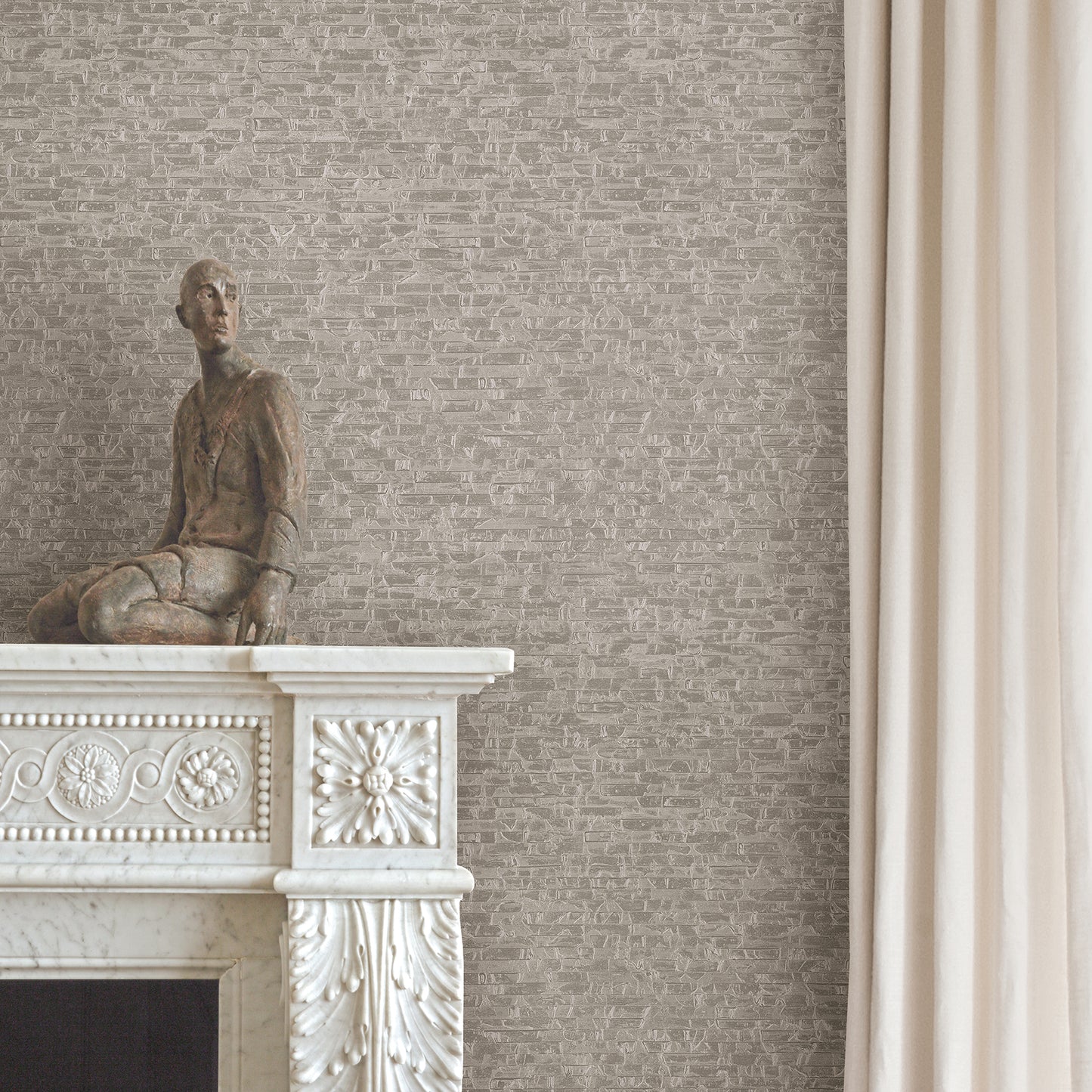 Order 2908 24902 Alchemy Belvedere Grey Faux Slate A Street Prints Wallpaper