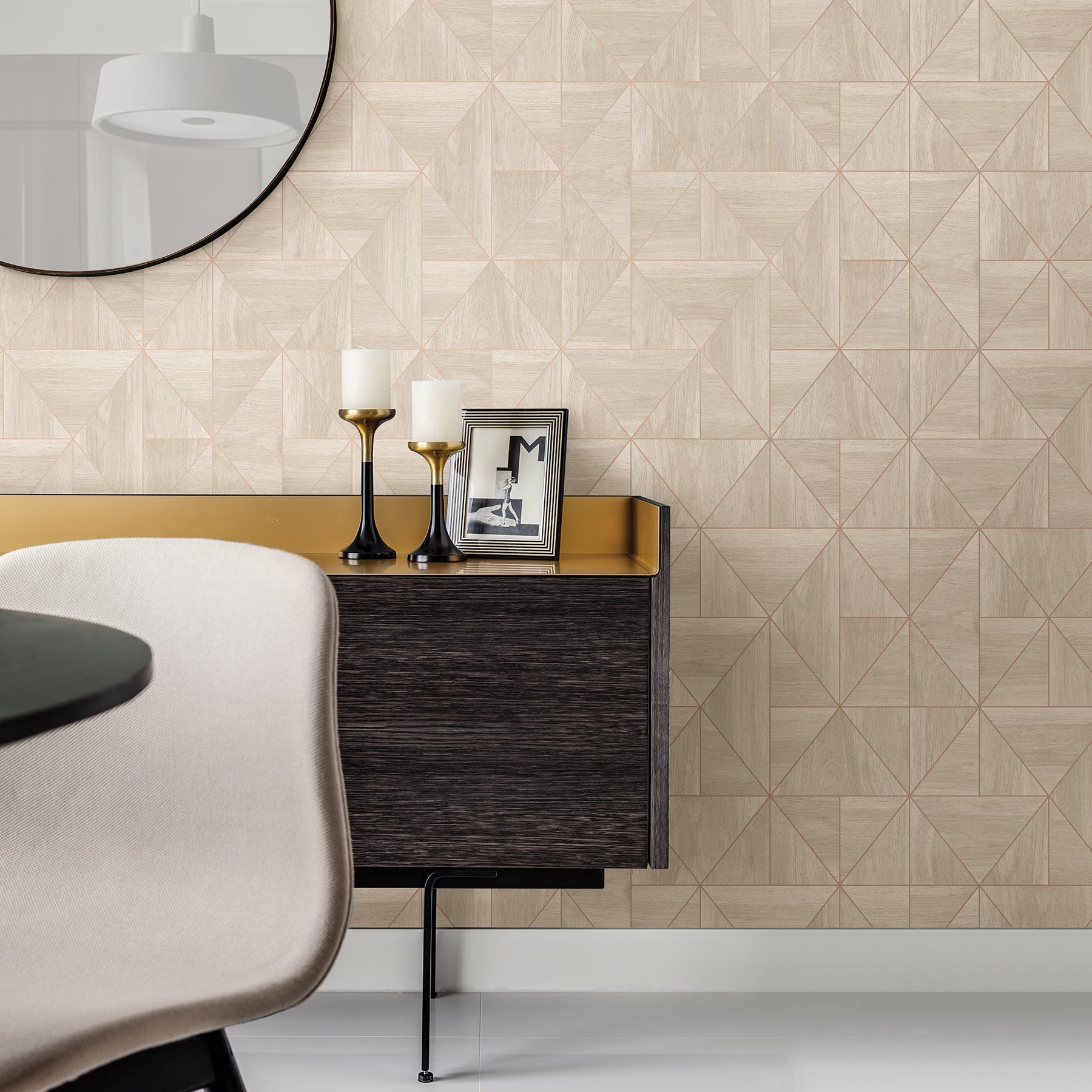 Find 2908 25324 Alchemy Cheverny Cream Geometric Wood A Street Prints Wallpaper