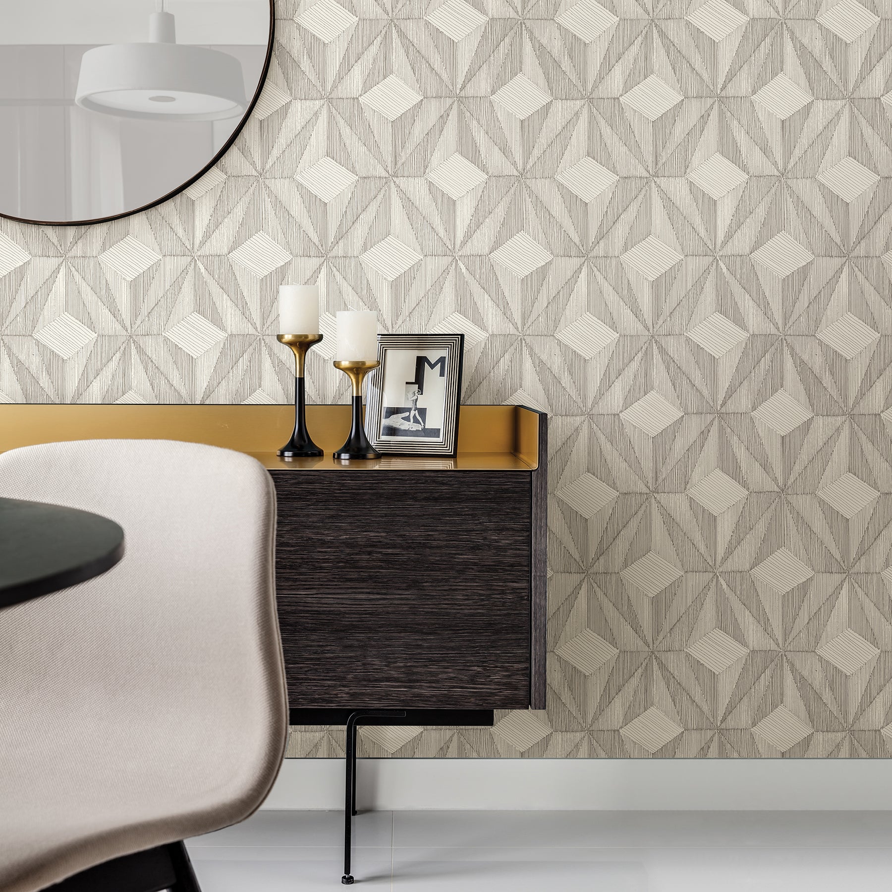 Order 2908 87102 Alchemy Paragon Silver Geometric A Street Prints Wallpaper