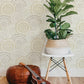View 2909 Aw87739 Riva Howe Wheat Medallions Brewster Wallpaper