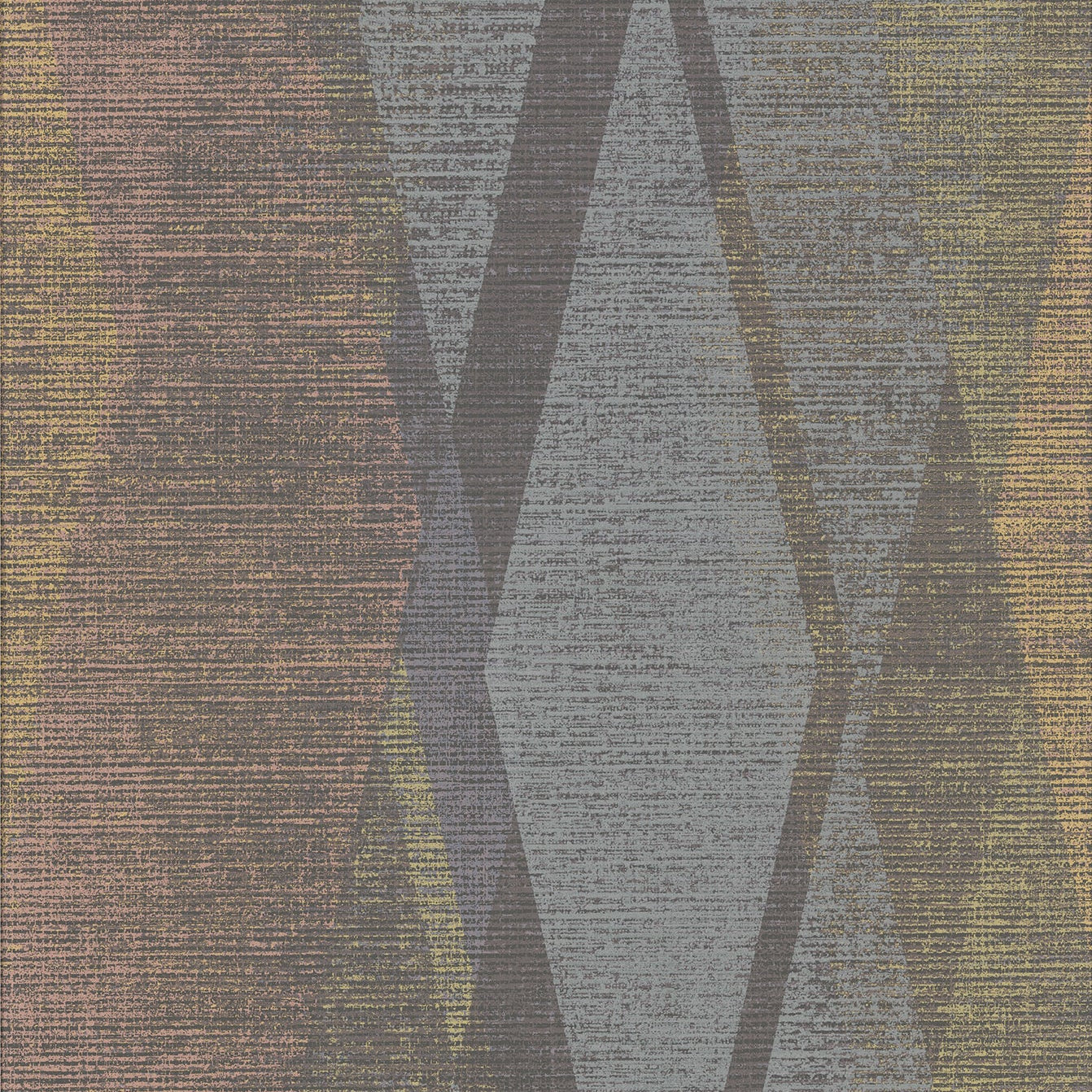 View 2909-IH-23506 Riva Torrance Multicolor Distressed Geometric Brewster Wallpaper