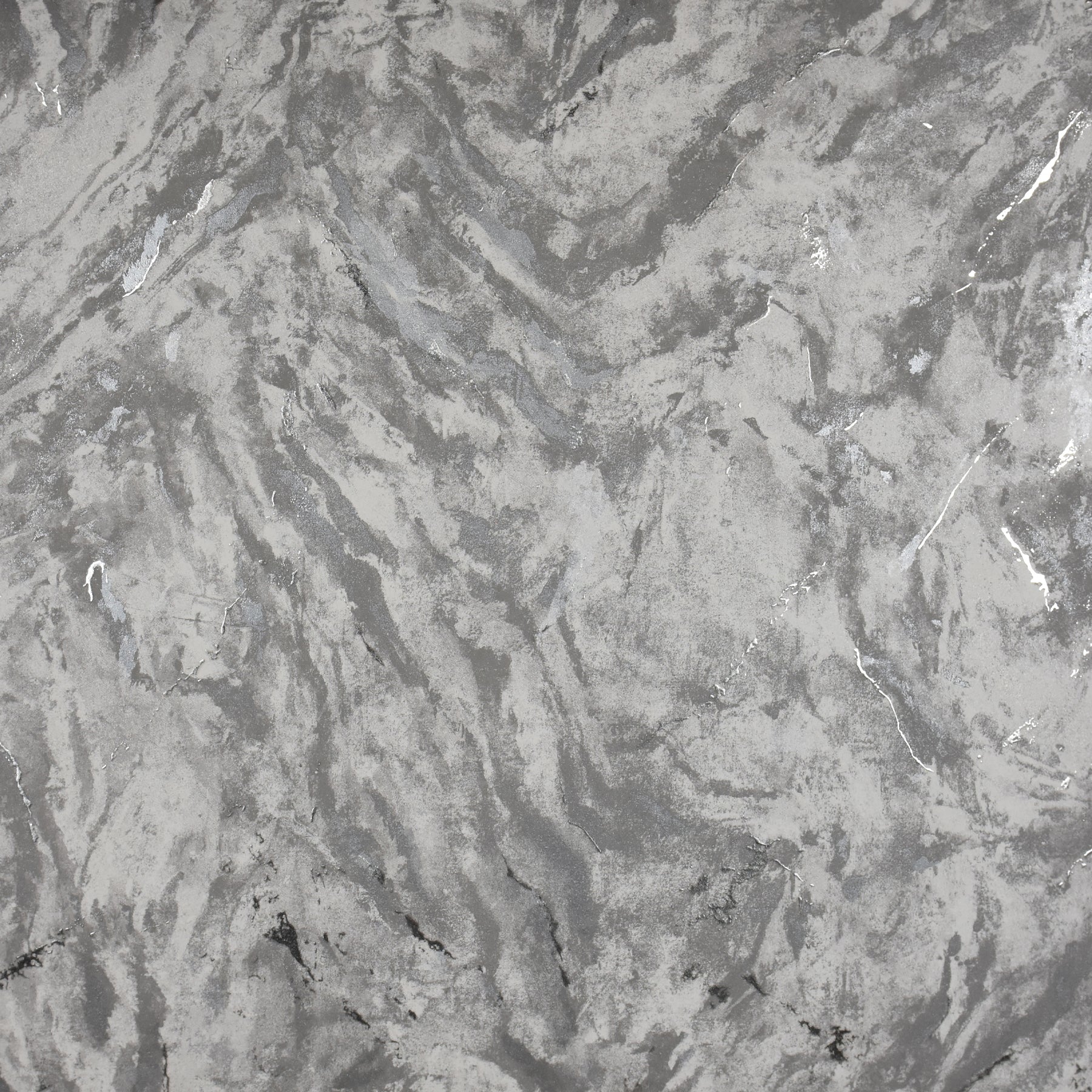 Save 2927-00107 Polished Titania Pewter Marble Texture Pewter Brewster Wallpaper