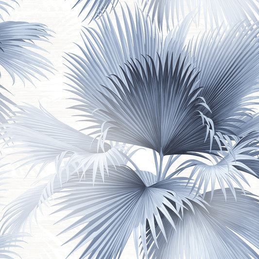 Purchase 2927-40102 Newport Summer Palm Blue Tropical Blue A-Street Prints Wallpaper